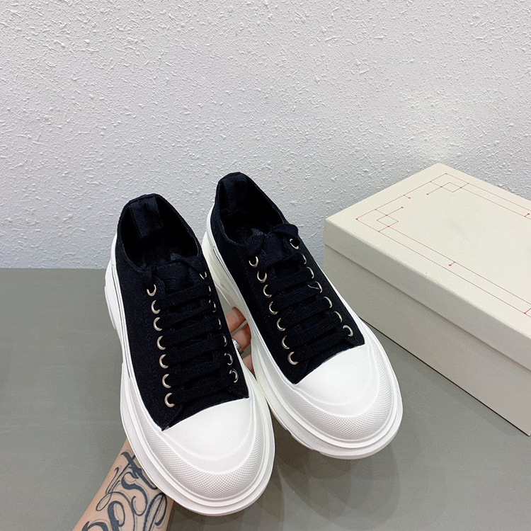 Daddy Shoes, Casual Sports Shoes, Thick-Soled Sponge Cake, Increased Canvas