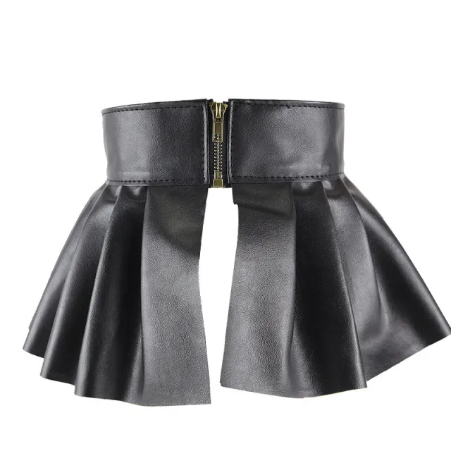 Belt, Skirt, Shoulder Piece, Personality Pu Black - Shop at LoveMi
