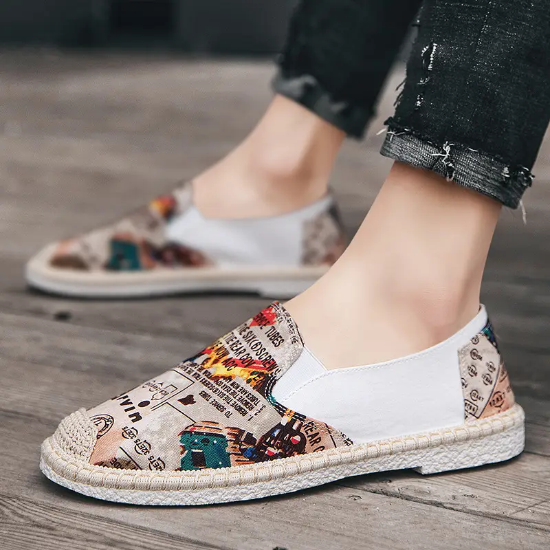 Trendy Slip-on Canvas Shoes, Lazy Fisherman Loafers