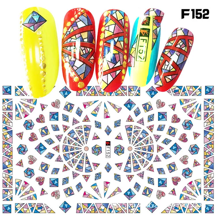 Japanese Three-dimensional 5D Embossed Nail Stickers - 13Style