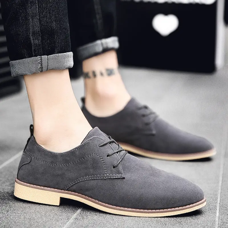 Trendy British Martin Boots Style Men's Trendy All-match Mid-cut Boots