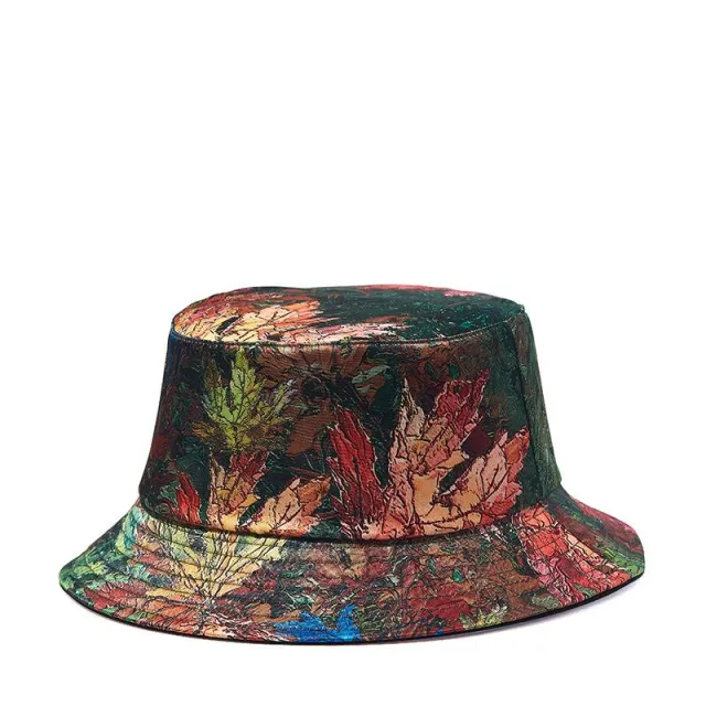 Graffiti Print Fisherman Hat Hip Hop Disc Hat Dark Green - Shop at LoveMi