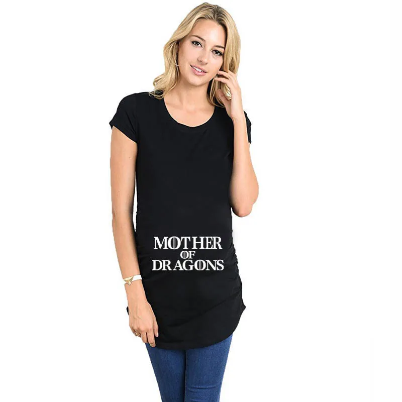 Fashionable Comfortable Simple Maternity T-shirt - J