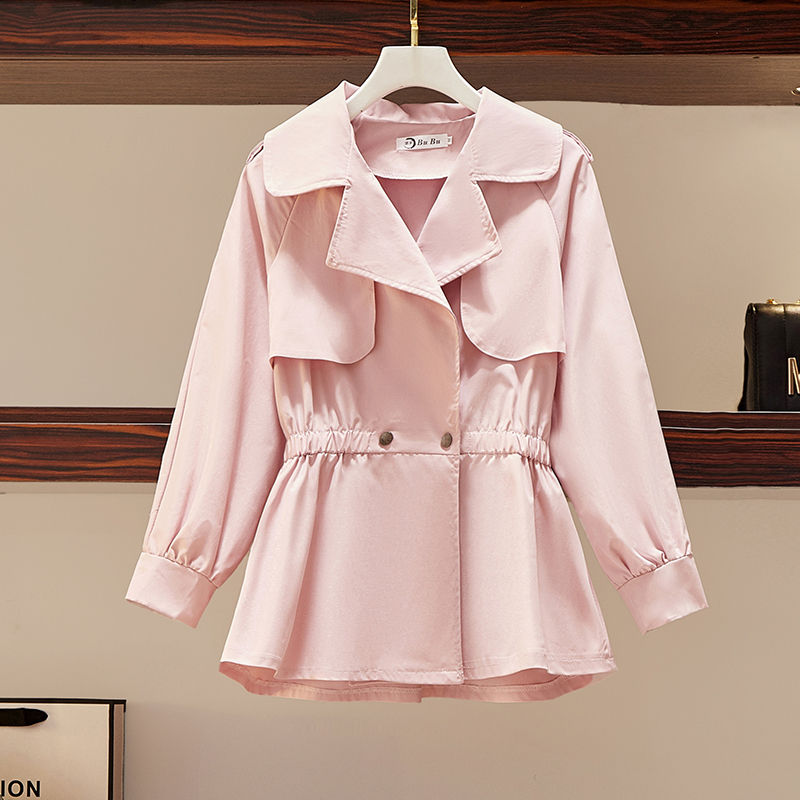 New Style Small Lantern Sleeve Skirt Skirt Waist To Slim Korean Edition Jacket Jacket
