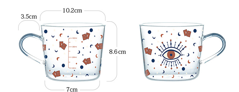 Title 1, Tasse à déjeuner en verre borosilicaté de haute...