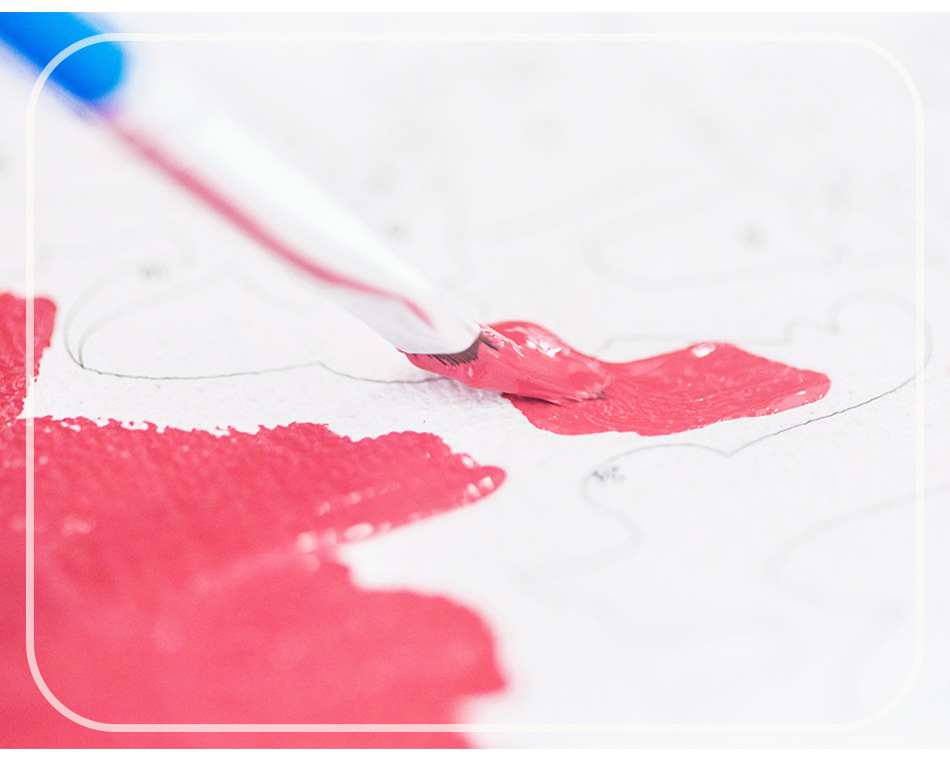 White Flower Painting - DIY Painting By Numbers Kit — foto 5