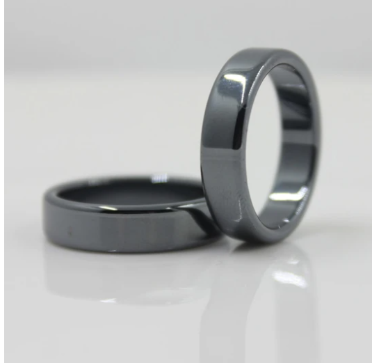 Hematite Ring Without Magnetic  Surface