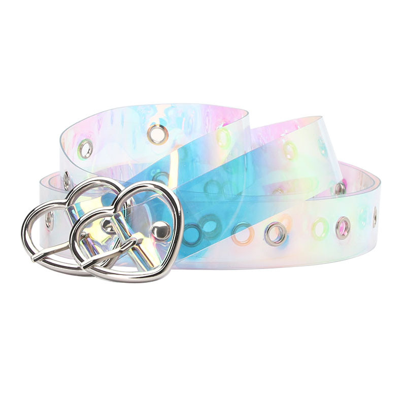 Title 1, Explosive Pvc Transparent Colorful Eye Belt, Tr...