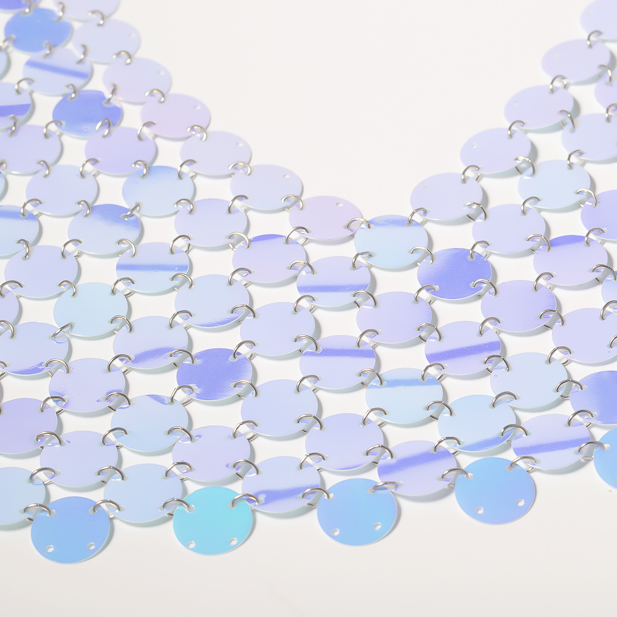 European And American Cross-border Jewelry Simple Round Personality Clothing Chain Sexy Nightclub Style Geometric Sequin Body Chain Female