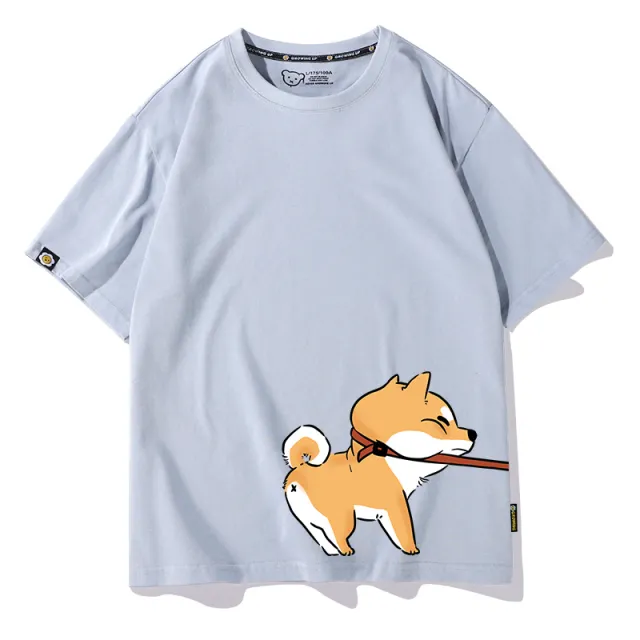 Lovers Wear High Sense Of Summer Couple T Shirt New Trend Niche Design Loose Cotton Short Sleeved Shirt Blue - Shop at LoveMi
