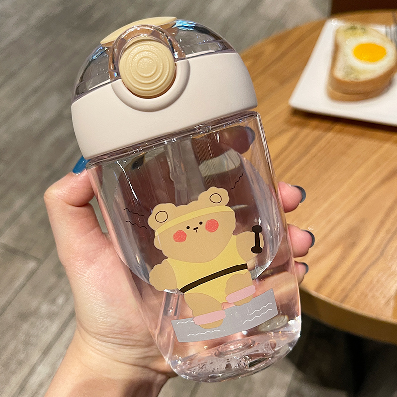 Carry Travel Camping Drop Resistant Plastic Cup Girl Childrens Water Kettle