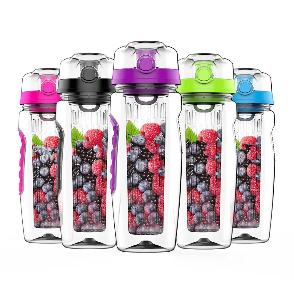 Free Fruit Infuser Juice Shaker Bottle Portable Climbing Camp