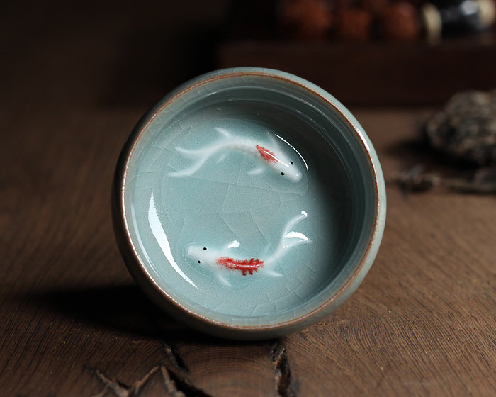 Geyao powder blue double fish