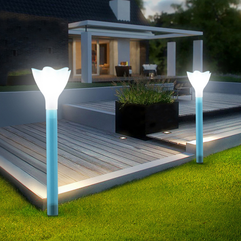 Solar Flower Light LED Ground Plug Night Light — foto 6