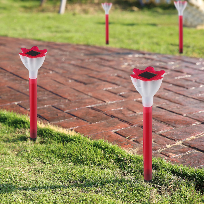 Solar Flower Light LED Ground Plug Night Light — foto 7