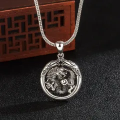 Vintage Men's Dragon Ring Pendant - 2 Style - View 1