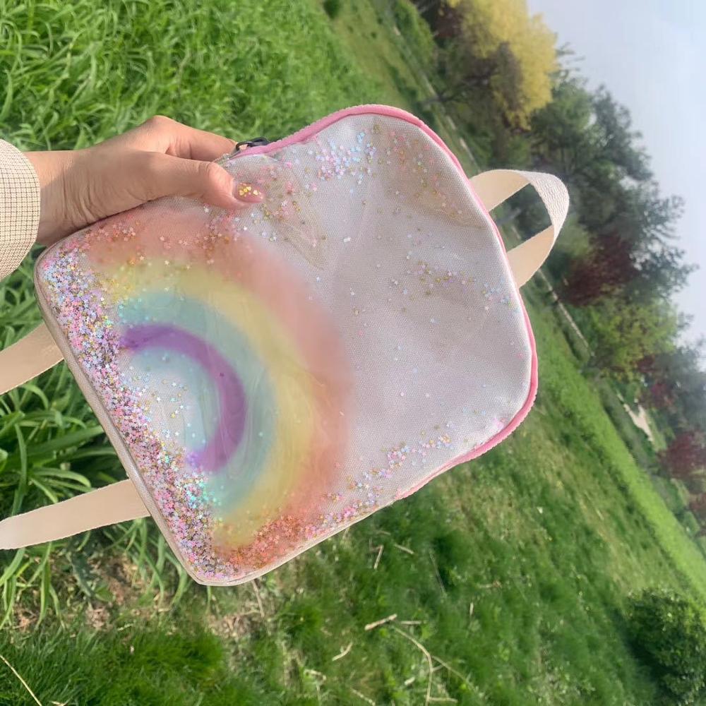 Children's Bags Toddlers  Spring Summer Baby Rainbow Print Backpack — foto 2