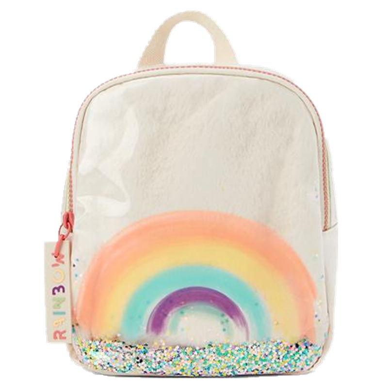 Children's Bags Toddlers  Spring Summer Baby Rainbow Print Backpack — foto 4