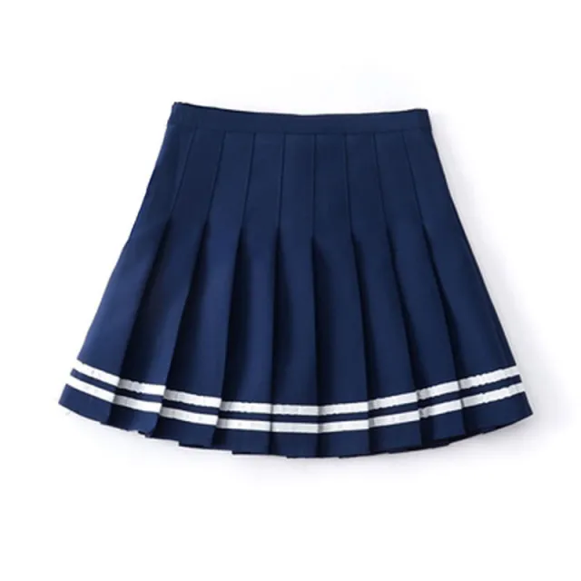Pleated Skirt JK Uniform Skirt Children's Student Blue - Shop at LoveMi