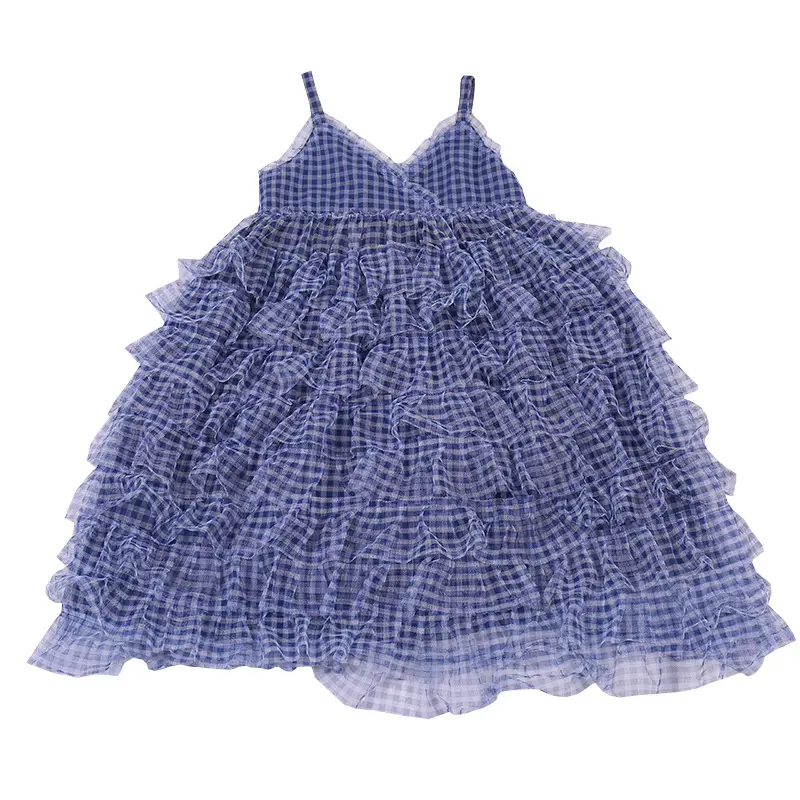 Western Style Little Girl Sling Summer Cotton Cake Skirt