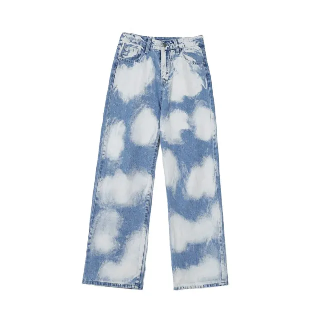Blue Sky Tie Dye Contrast Color Summer New Straight Blue - Shop at LoveMi