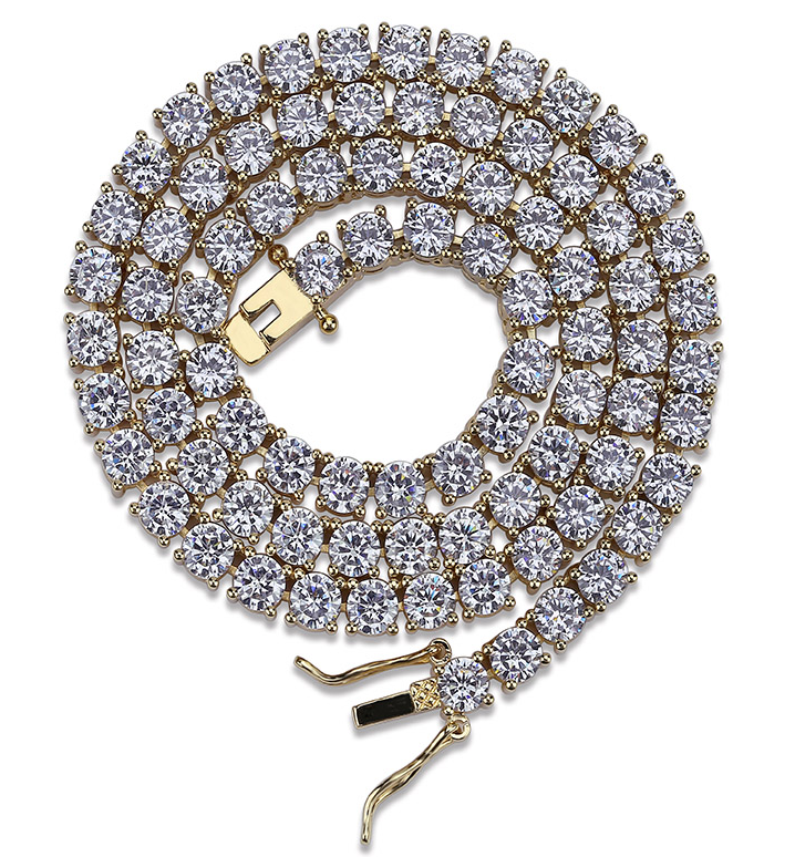Micro-inlaid Zircon 5mm Tennis Chain