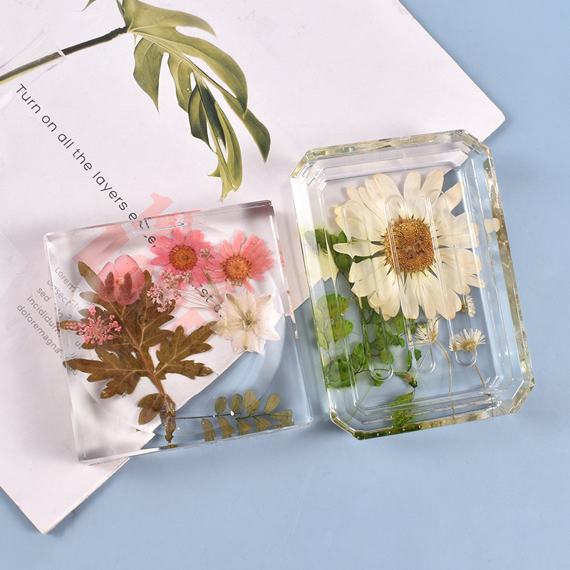 DIY Crystal Epoxy Mould Soap Storage Box