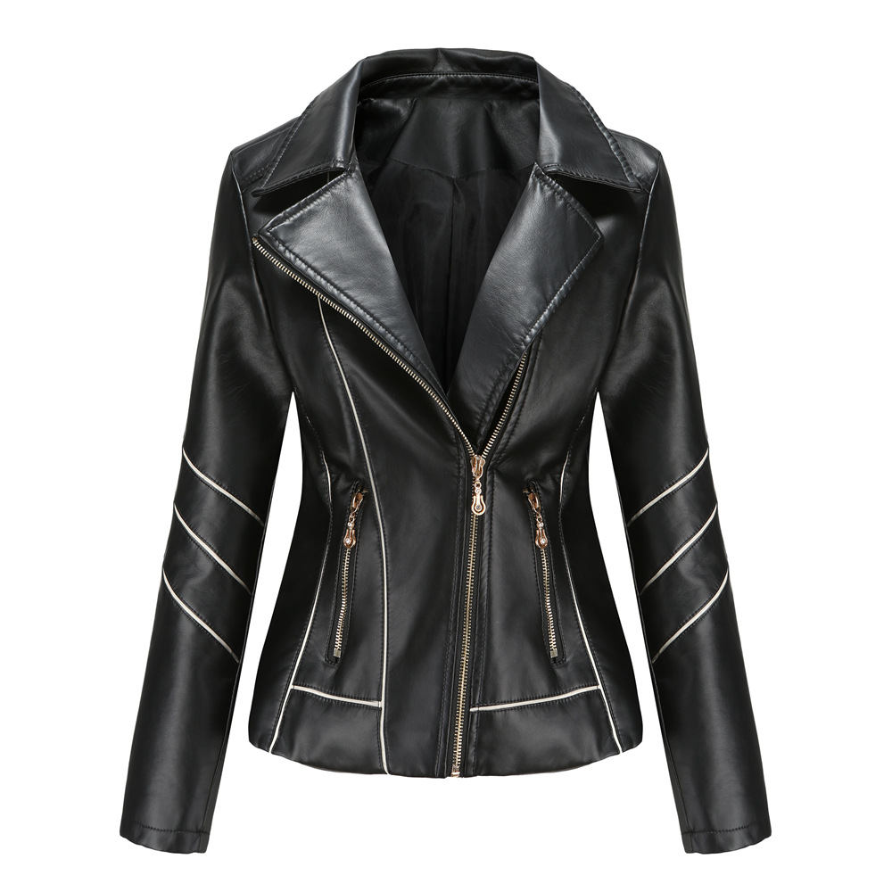 Title 2, Womens Leather Thin PU Short Coat Spring and A...