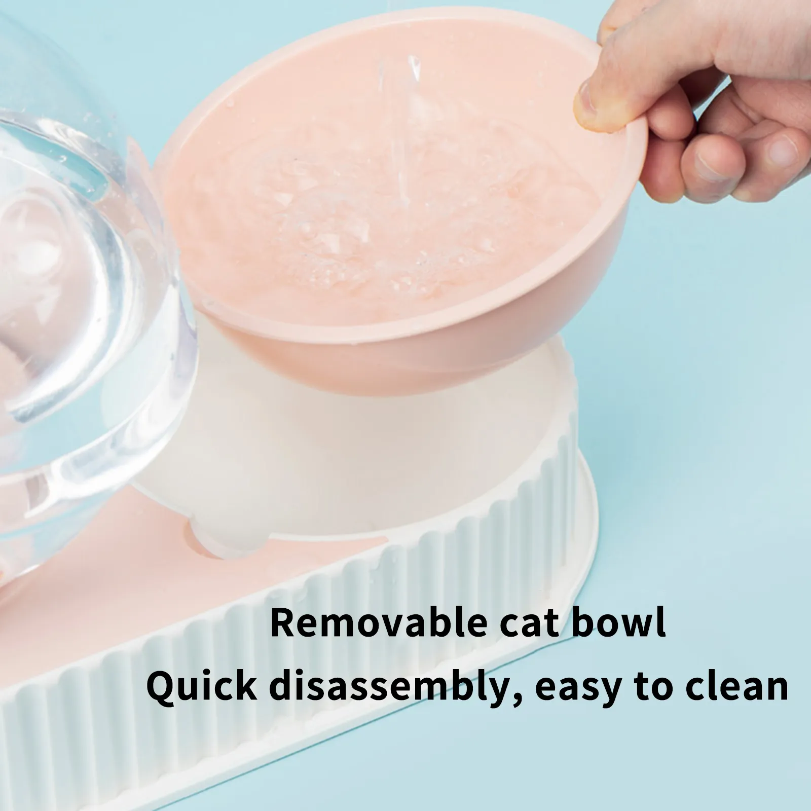 Plastic Pet Feeding Drinkers Cat Dog Automatic Feeder Drinking Animal Pet Bowl Water Bowl For Pets Dog Automatic Drinkers – image 3