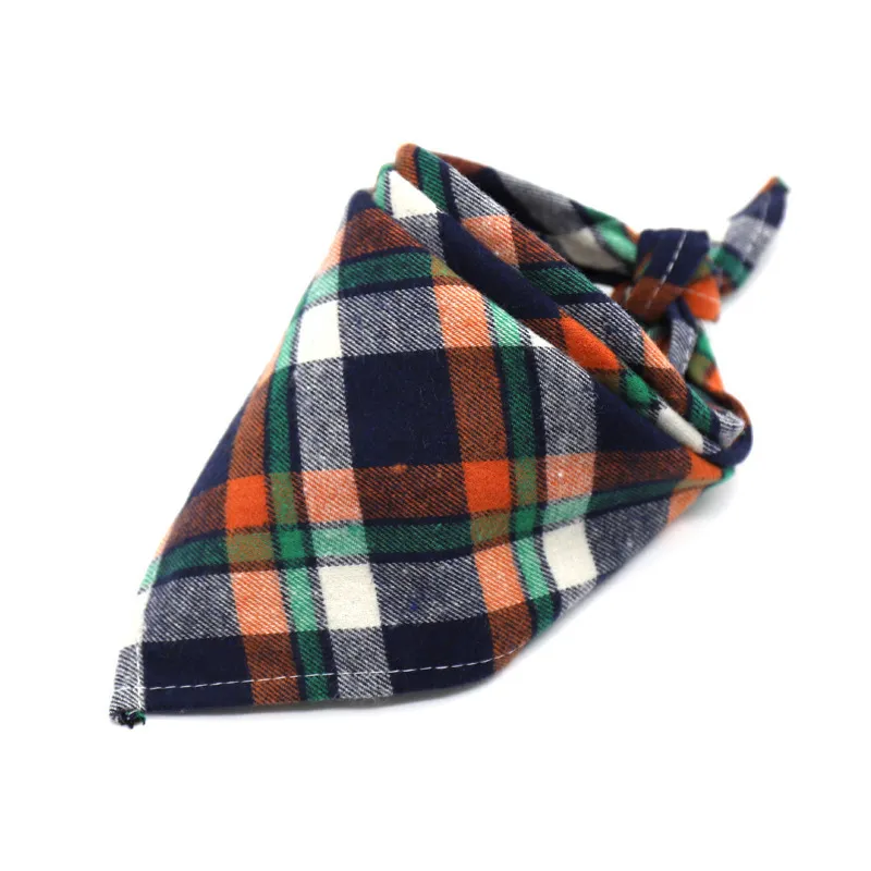Scottish Style Spring Flannel Triangle Scarf - 14Style