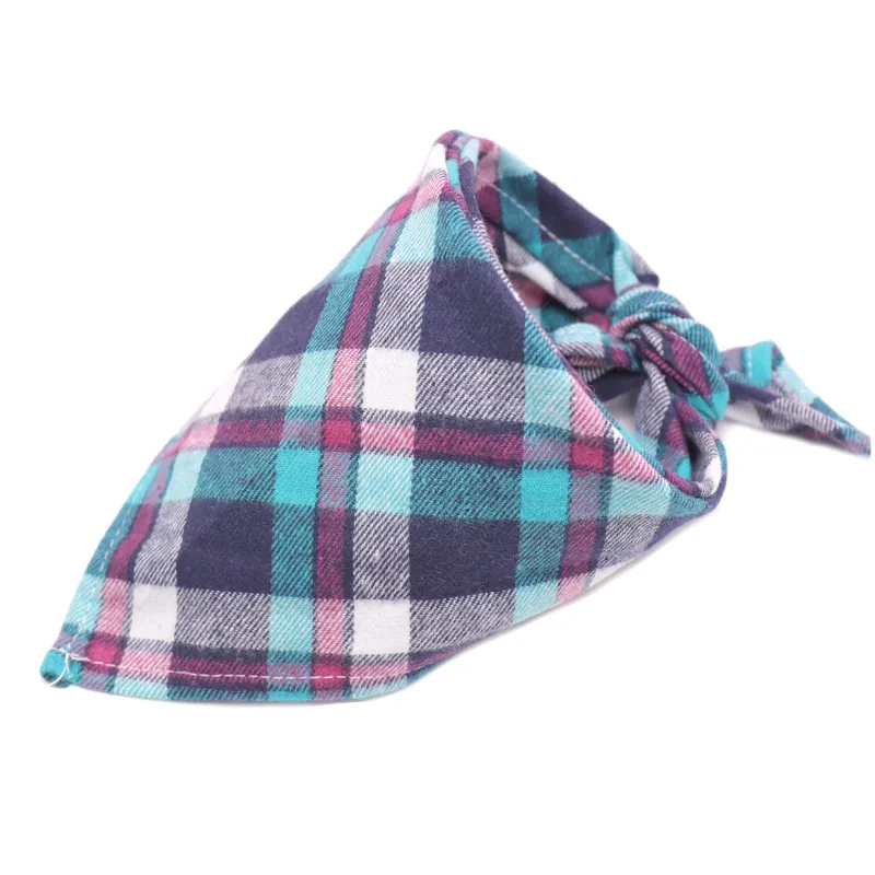 Scottish Style Spring Flannel Triangle Scarf - 22Style
