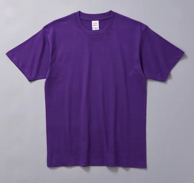 Thicken Solid Color Pure Cotton Thread Parent Child T Shirt Purple - Shop at LoveMi