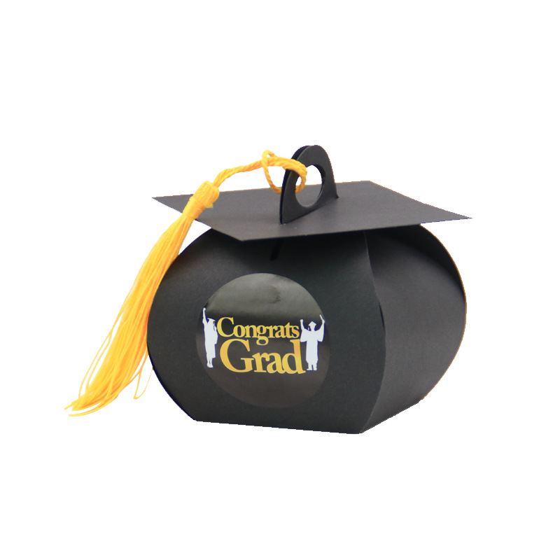 Bachelor hat box graduation celebration party candy box