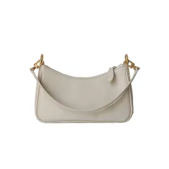 Simple High-grade One-shoulder Messenger Bag Casual All-match Chain Bag - White - View 1