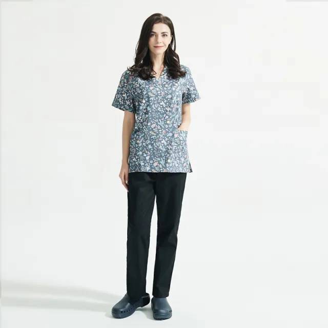 Cotton Cartoon Print Spa Uniform Beauty Salon Clothes Suit Floral - Shop at LoveMi