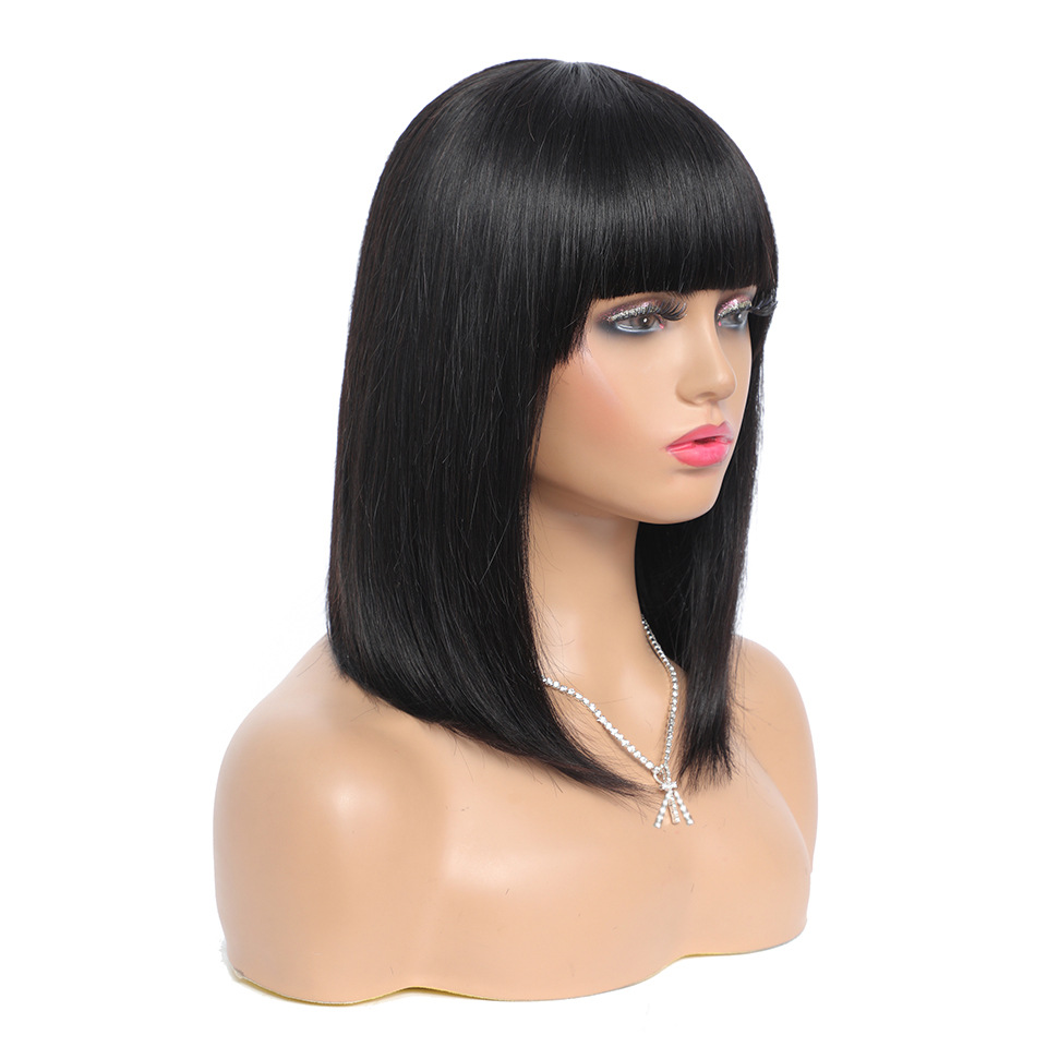 Women's Short Hair Series Real Hair Bob Headgear - Image 2