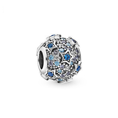 S925 Sterling Silver Bracelet Female Beads Blue Shop Dream Net Bracelet Beaded