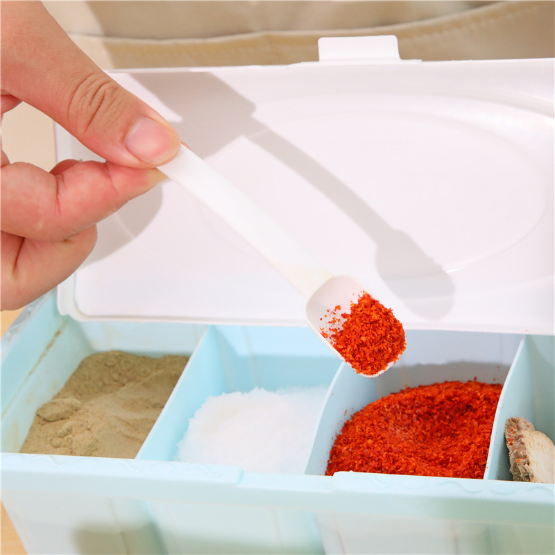 Kitchen Divider With Spoon Seasoning Jar Seasoning Jar With Lid Seasoning Box