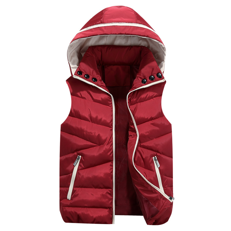 Parent-child Vest Fashion Hooded Down Cotton