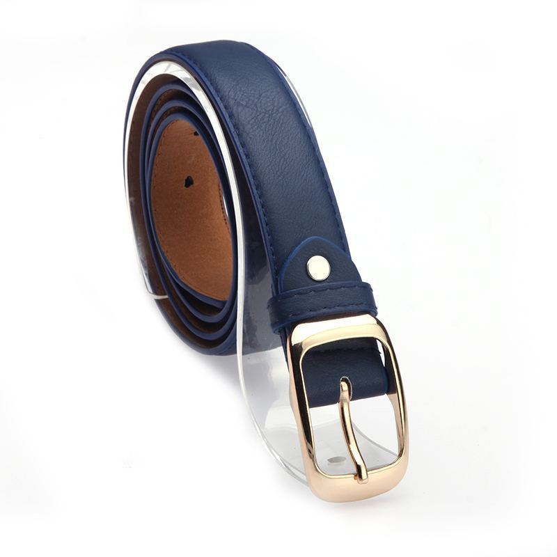 Title 4, New Fashion All Match White Thin Ladies Belt