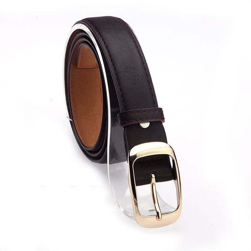 Title 3, New Fashion All Match White Thin Ladies Belt