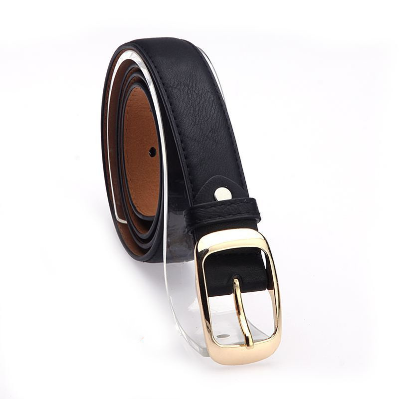 Title 7, New Fashion All Match White Thin Ladies Belt