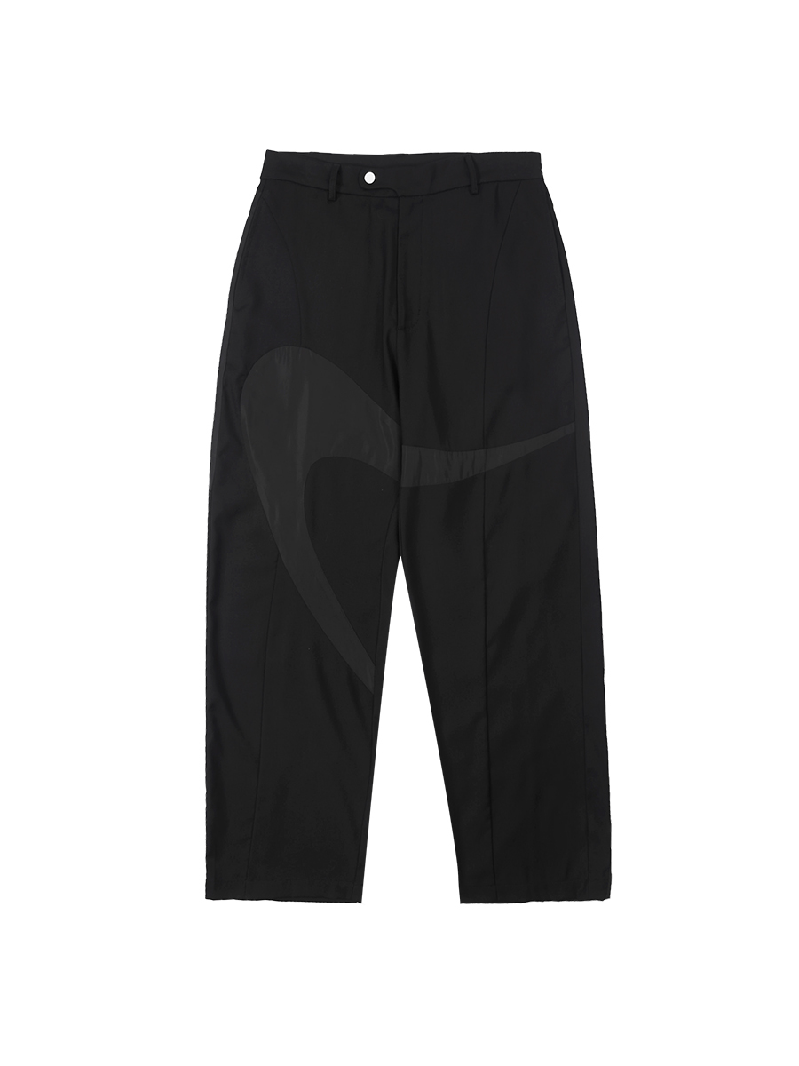 Stud Design Micro-tapered Trousers Loose Casual Pants