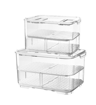 Title 1, Transparent Double-Layer Fruit And Vegetable Dr...