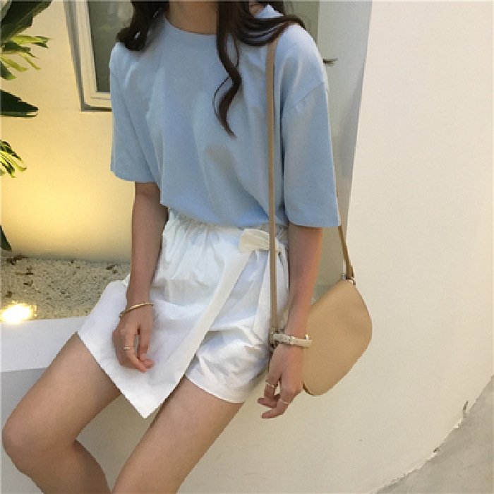 Title 11, Milk Silk Basic Solid Color Short-sleeved T-shirt