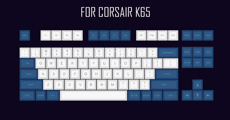 Blue and whiteship K70