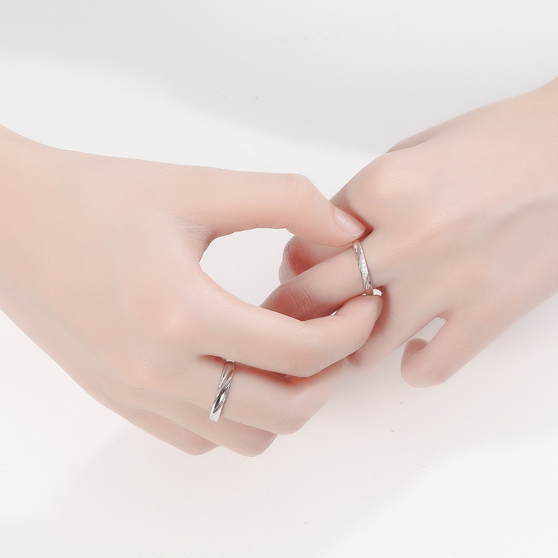 925 Sterling Silver Ring Korean Version Of Live