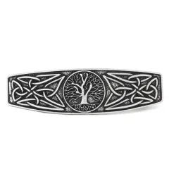 Nordic Viking Hairpin Tree Of Life Retro Classic - Black - View 1