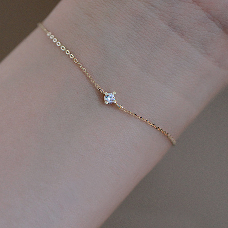 S925 Sterling Silver 14K Gold Plated Bracelet