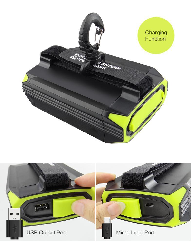 Dimming Rechargeable Camping Light Portable Tent Light Camping Light Power Bank — foto 4